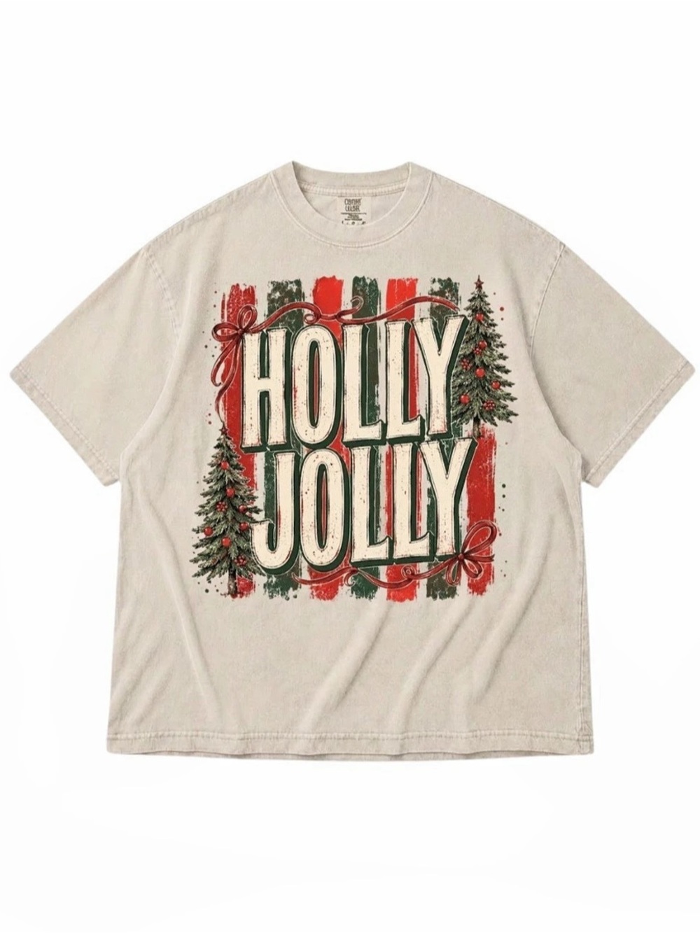 Comfort Colors Ivory Holly Jolly Graphic Tee